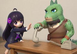 수화기のイラスト