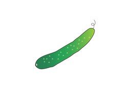 黄瓜のイラスト