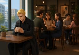 외로움のイラスト