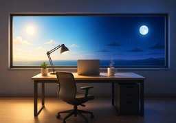 日夜のイラスト