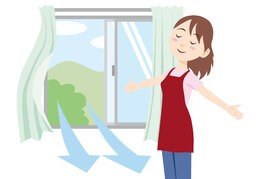 透气のイラスト