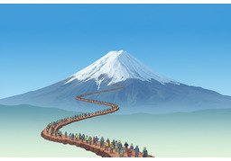 山路のイラスト