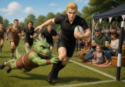 rugbyのイラスト