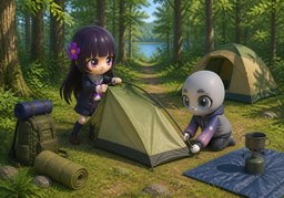 Illustration for zelten (camp)
