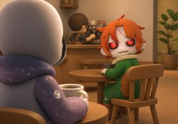 눈길のイラスト