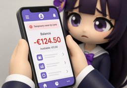 Illustration for découvert (overdraft)