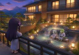 온천のイラスト