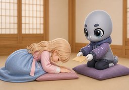 세배のイラスト