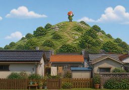 뒷산のイラスト