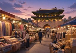 동대문시장のイラスト