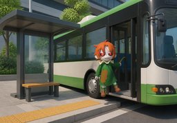 정거장のイラスト