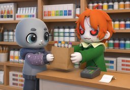 물감のイラスト
