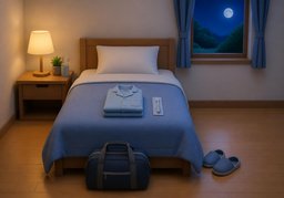 留宿のイラスト