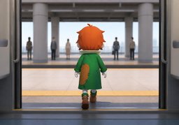 뒷모습のイラスト