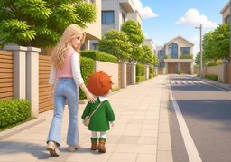 바래다주다のイラスト