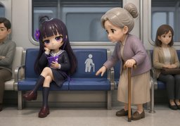 노약자석のイラスト