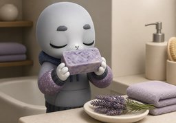 Illustration for lavandé (lavender-scented)