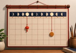 阴历のイラスト