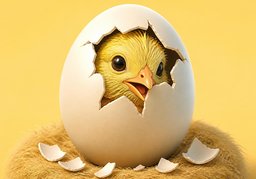 孵化のイラスト