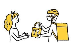 外卖のイラスト