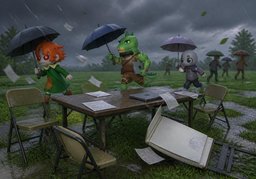 desfavorableのイラスト