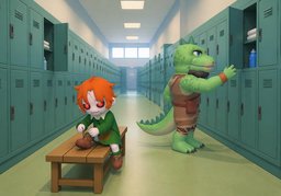 락커のイラスト