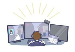 屏幕共享のイラスト