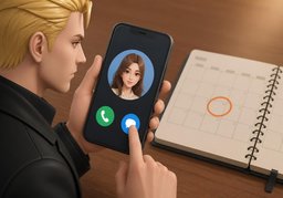 Illustration for contactar (contact)