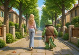 alléeのイラスト