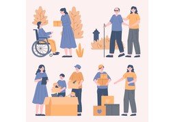 contribuciónのイラスト