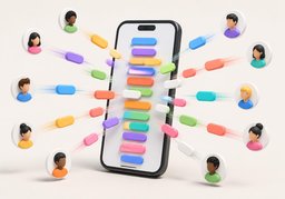 群聊のイラスト