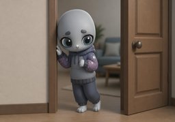 소심하다のイラスト