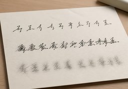 字迹のイラスト