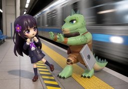 물러나다のイラスト