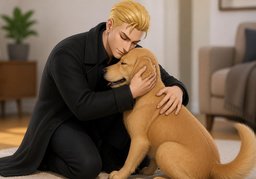 Illustration for affectueux (affectionate)