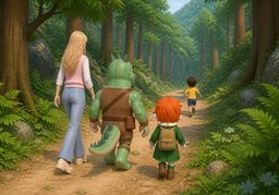 산속のイラスト