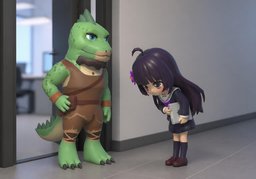 윗사람のイラスト