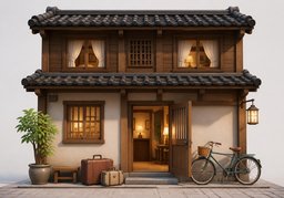客栈のイラスト