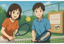 网球のイラスト