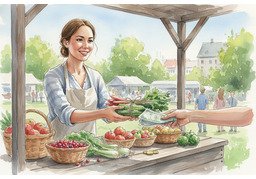 卖のイラスト