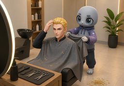 미장원のイラスト