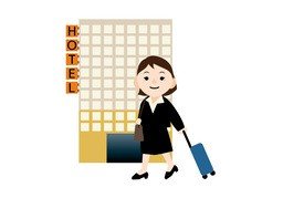 머물다のイラスト