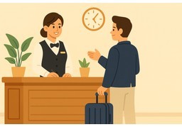 前台のイラスト