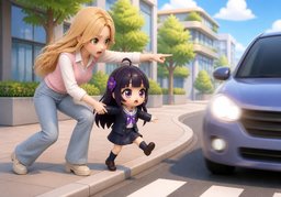 aufpassenのイラスト