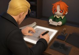 falsificarのイラスト