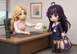 허락하다のイラスト