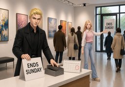 exhibiciónのイラスト