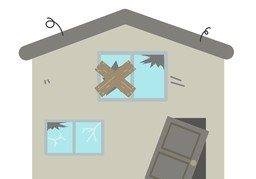 破旧のイラスト