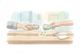거래のイラスト