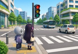 사거리のイラスト